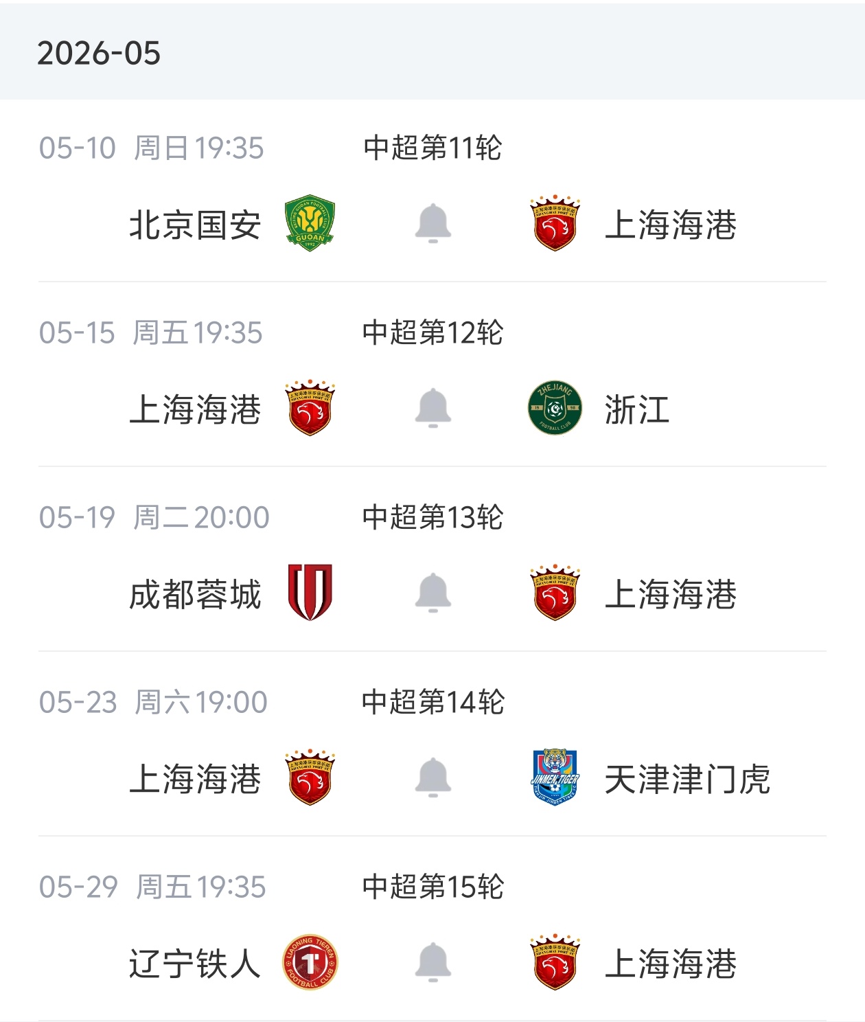 海港近6轮仅1胜滑至倒数第四，领先降级区3分